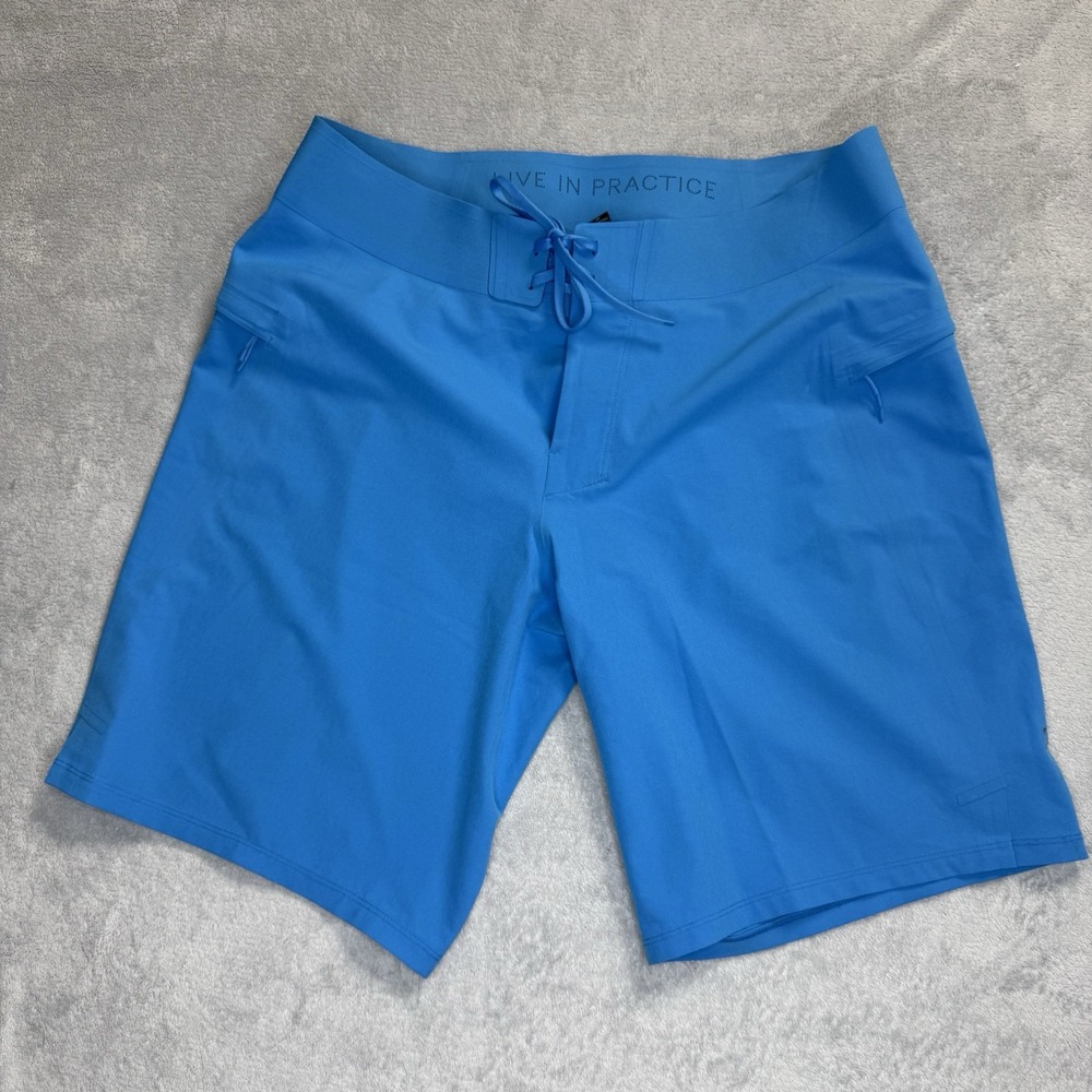 Lululemon Men's Current State Board Shorts 32 Blue Swim Surf Stretch 10